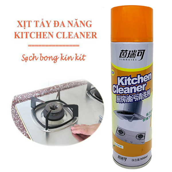 Chai Xịt Tẩy Rửa Nhà Bếp Đa Năng Kitchen Cleaner 500ml - Xịt Đến Đâu Sạch Đến Đấy